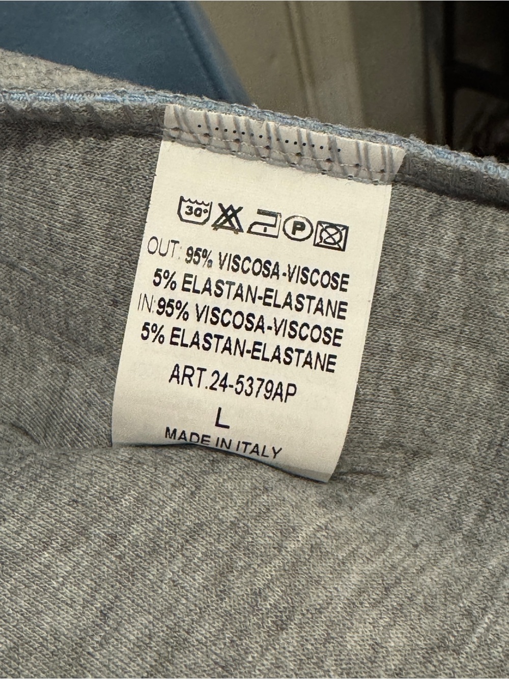 NWT Le Streghe Italy Light Blue Structured Collared Jacket Peacoat Decorative Bu - Picture 6 of 9